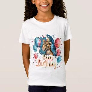 T-shirt fille d'anniversaire tendance