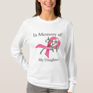 T-shirt Fille - dans la mémoire - cancer du sein