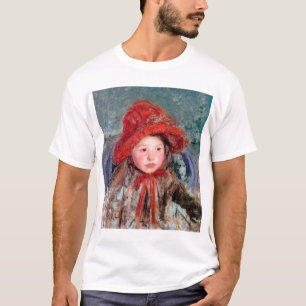 T-shirt Fille dans un grand Casquette rouge, Mary Cassatt