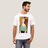 T-shirt Fille dans une blouse verte, Modigliani (Devant entier)