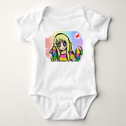 T-shirt Fille d'arc-en-ciel (Devant)