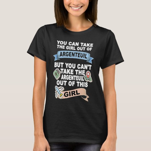 T-shirt Fille d'Argenteuil Relocation d'Argenteuil (Devant)