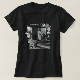 T-shirt Fille d'art de la MODE Noir et gris Belle #2