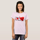 T-shirt Fille d'Asiatique d'amours (Devant entier)
