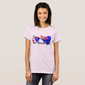 T-shirt Fille d'Australien d'amours (Devant entier)