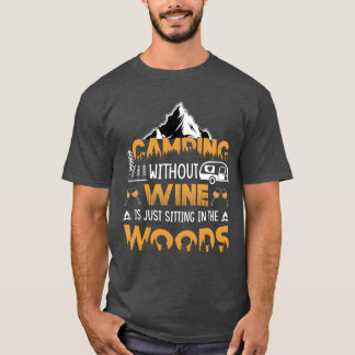 T-shirt Fille d'aventure de camping de citation vintage