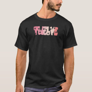 T-shirt Fille de 12 ans anniversaire patte de chien mignon