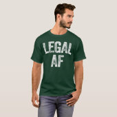 T-shirt Fille de 21 ans légale AF (Devant entier)