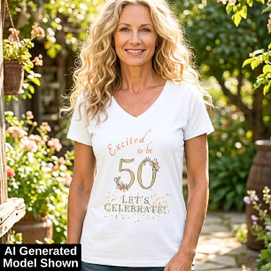 T-shirt Fille de 50 ans Bohème Automne Personnalisable