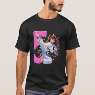 T-shirt Fille de 5 ans fête de karaté martial Taekwondo