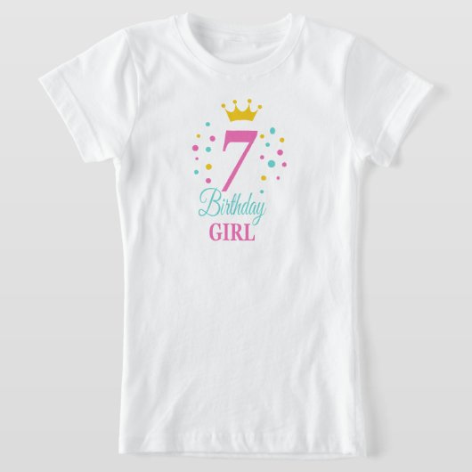 T-shirt fille de 7 ans (Poser)