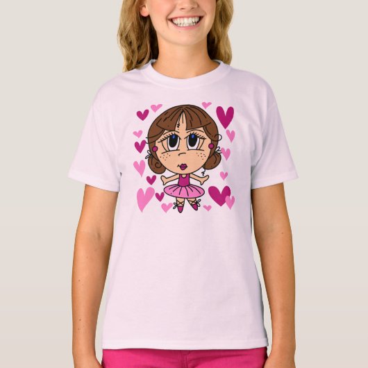 T-shirt Fille de ballerine (Devant)