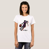 T-shirt fille de basket-ball personnalisée (Devant entier)