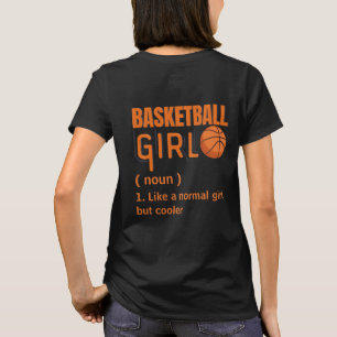 T-shirt Fille de basket Comme une fille normale mais glaci