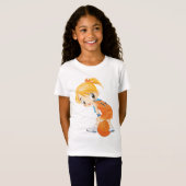 T-Shirt fille de boule de panier (Devant entier)