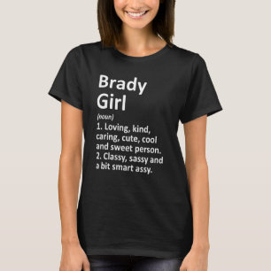 T-shirt Fille de Brady Tx Texas Drôle de maison de ville R