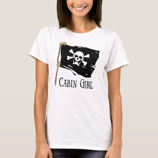 T-shirt Fille de cabine de jolly roger (Devant)