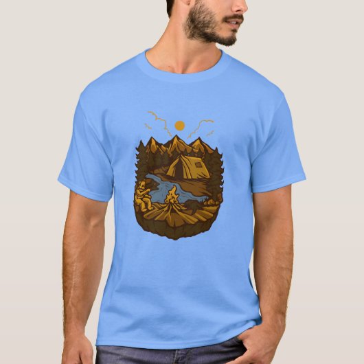 T-shirt FILLE de CAMP sauvage (Devant)