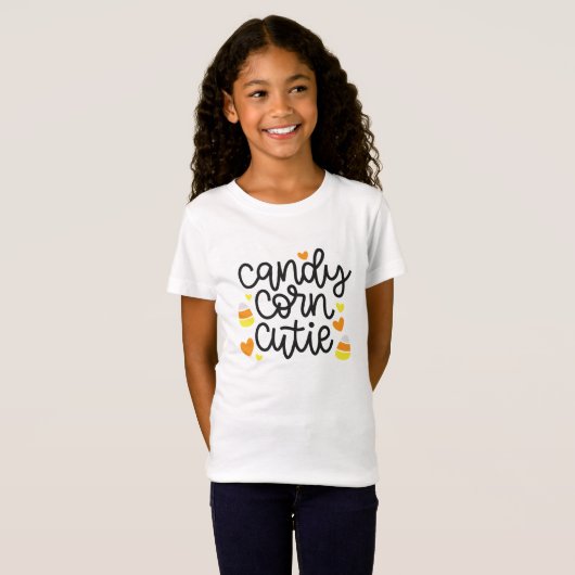 T-shirt fille de Candy Corn Cutie (Devant entier)