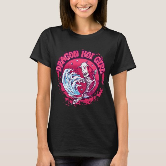 T-shirt fille de carpe dragon (Devant)