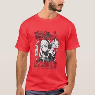T-shirt Fille de célébrité d'anime garçon de mode cybernét