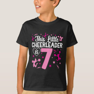 T-shirt Fille de cheerleading pour 7e anniversaire Sept an
