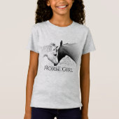 T-shirt fille de cheval (Devant)