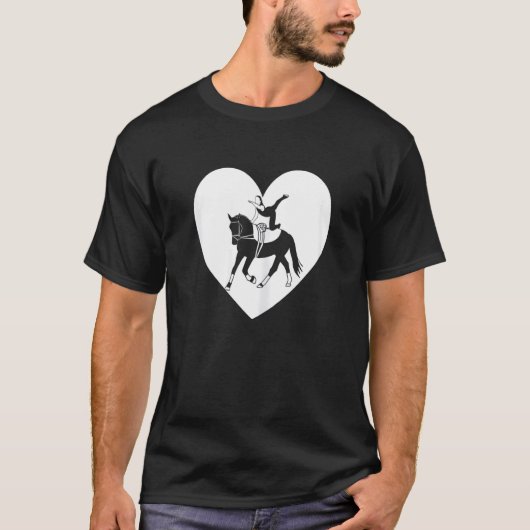 T-shirt Fille de cheval Voltige 20 (Devant)