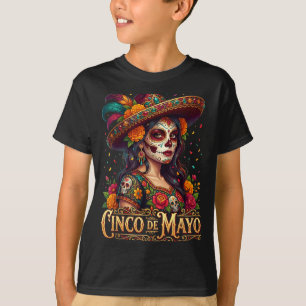 T-shirt Fille de Cinco de mayo fiesta mexicaine 5 de mayo