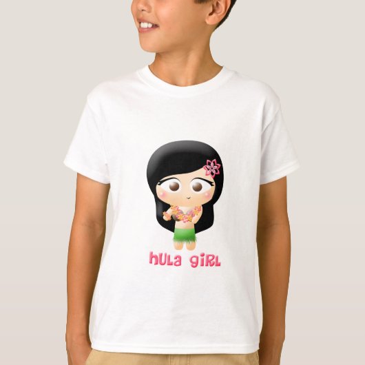 T-shirt Fille de danse polynésienne (Devant)