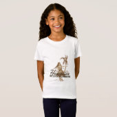T-Shirt Fille de danse polynésienne d'île hawaïenne de (Devant entier)