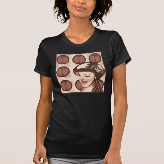T-shirt fille de Derby de rouleau (Devant)