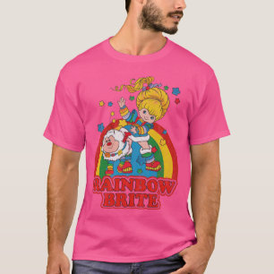 T-shirt Fille de design coloré vintage de Rainbow Brite