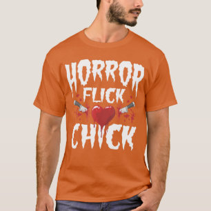 T-shirt Fille de film d'horreur pour Halloween amateur de