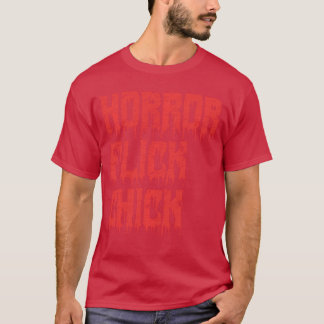 T-shirt Fille de film d'horreur regarde des films effrayan
