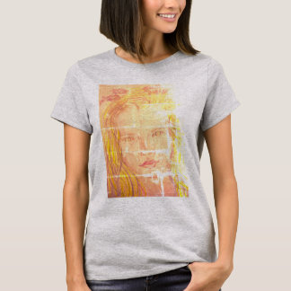 T-shirt fille de fleurs de lavande