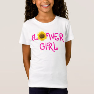 T-shirt fille de fleurs de tournesol
