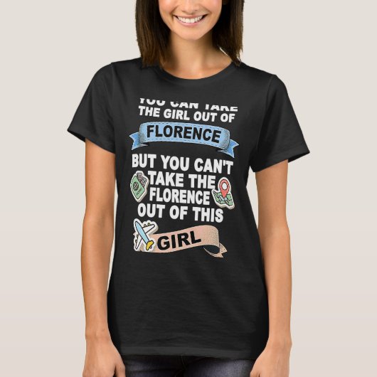 T-shirt Fille de Florence Relocation de Florence (Devant)