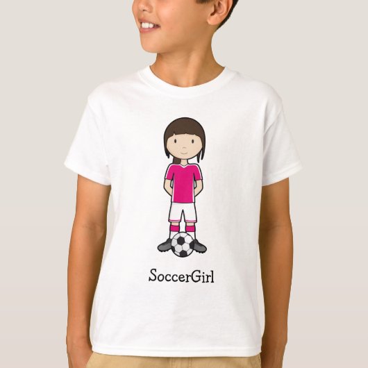 T-shirt Fille de football (Devant)
