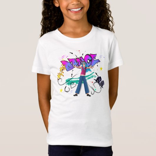 T-Shirt Fille de graffiti de hip hop (Devant)