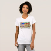 T-shirt Fille de graffiti de NYC (Devant entier)