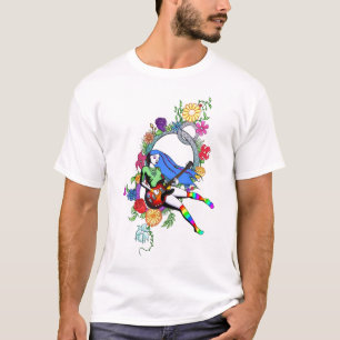 T-shirt Fille de guitare d'anarchie de fraise