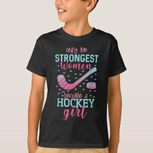 T-shirt Fille de hockey sur gazon Joueuse de hockey sur gl