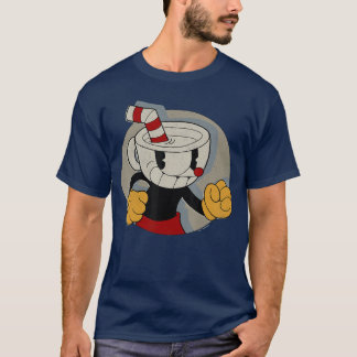 T-shirt Fille de jeu vidéo de portrait d'ombre de cercle