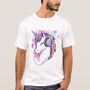 T-shirt Fille de Joueuse Licorne (1)