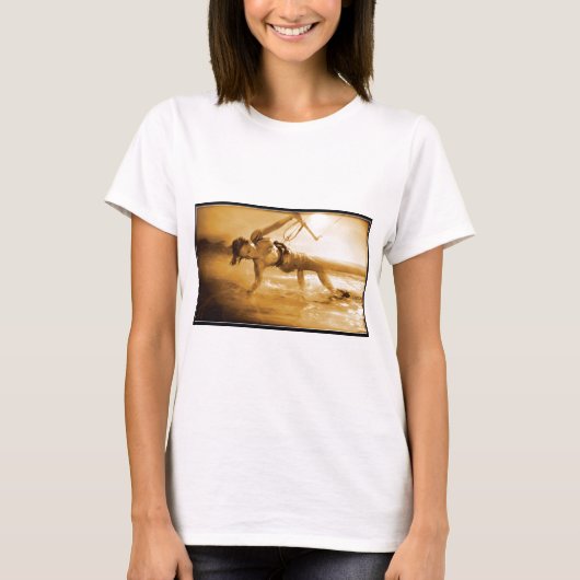 T-shirt Fille de Kiteboarding (Devant)