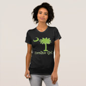 T-shirt Fille de la Caroline de vert de chaux (Devant entier)