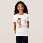 T-Shirt Fille de la fête d'anniversaire de la rousse perso (Devant entier)