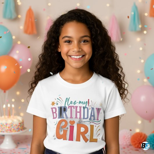 T-Shirt Fille de la fête de naissance