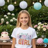 T-Shirt Fille de la fête de naissance